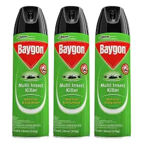 Baygon Multipurpose Spray 3× 500ml